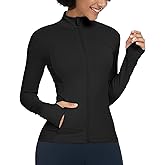 QUEENIEKE Womens Running Jackets Athletic Workout Scrub Jacket Track Full Zip Up Gym for Women Yoga Top