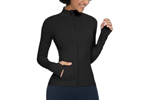 QUEENIEKE Womens Running Jackets Athletic Workout Scrub Jacket Track Full Zip Up Gym for Women Yoga Top