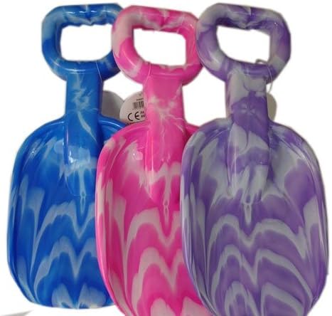 A098 15”/37cm LARGE SCOOP MARBLE BEACH SPADE no bucket (Colours vary)
