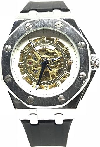 Eremiti Jewels Automatic Stainless Steel Mechanical Watch Unisex Men’s Women’s Rubber Strap Anti-Sweat Wrist Movement Maserati Model
