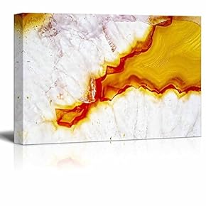 Canvas Wall Art - Abstract Agate Slice Pattern - Giclee Print Gallery Wrap Modern Home Art Ready to Hang - 12" x 18"