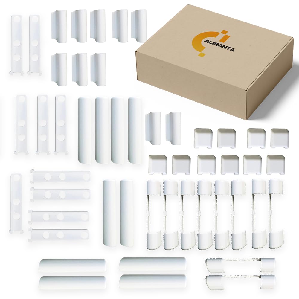 Siegenia Siegenia PVC Window and PVC Plastic Door Cover Caps Set Favorit KF3 EB, EL O, EL U, S, W KF White, 10 Pieces