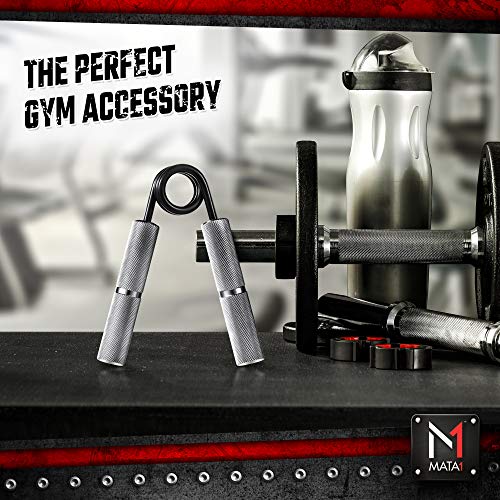 Mata1 Grip Strength Trainer (Silver, 150 lb. Resistance, 1 Pack), Hand Grip Strengthener, Forearm Grip Workout, Metal Hand Gripper, Forearm & Finger Exerciser, Hand Grip Strength Trainer - Thumbnail 5