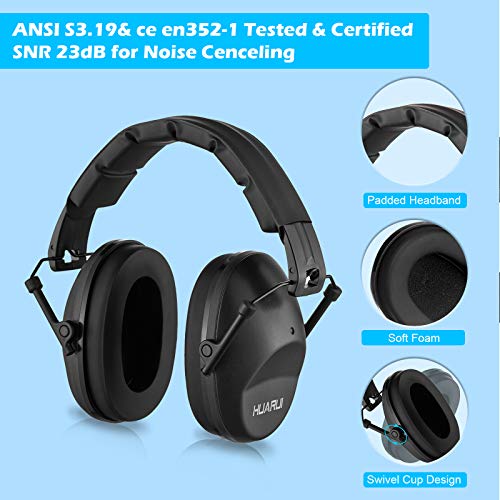 Huarui Noise Cancelling Ear Muffs for Shooting Hunting, Shooting Ear