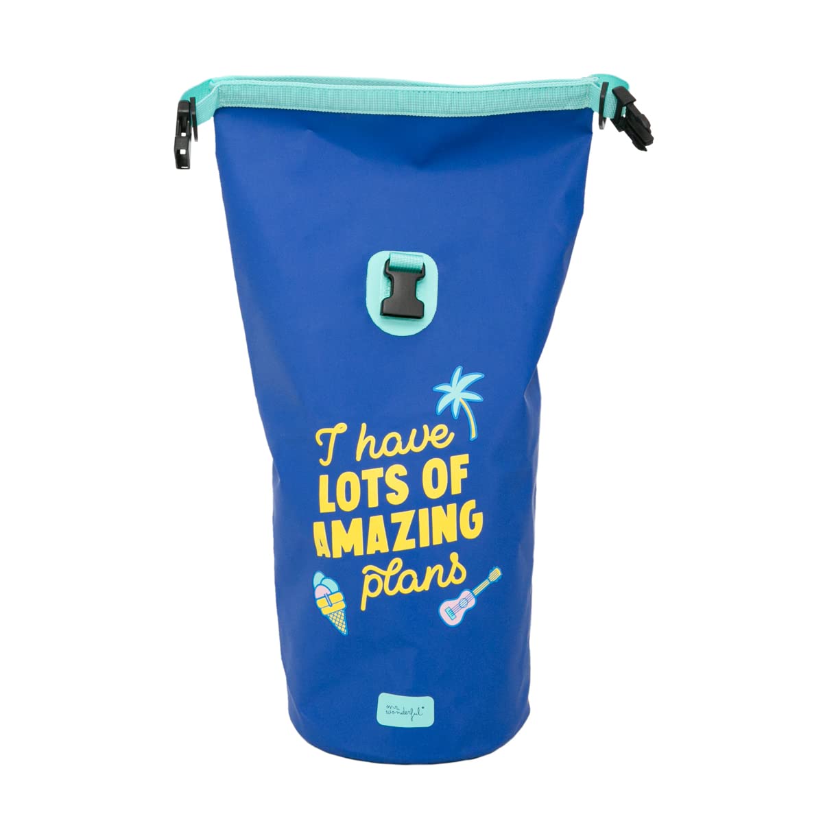 Mr. Wonderful Watertight Bag-I Have Lots of Amazing Plans, Unisex Adult, Multicolor, Standard, multicoloured