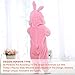 MICHLEY Unisex Baby Romper Winter and Autumn Flannel Costume Animal Outfits Pink-70cm