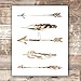 Watercolor Arrows and Feathers Art Print - Unframed - 8x10 | Native American Heritage - Boho Wall Decor - Southwest Artwork