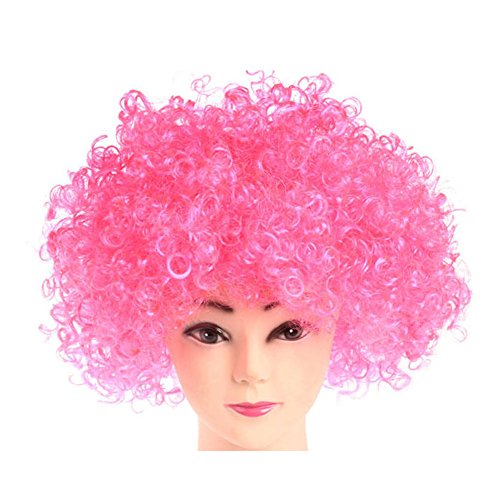 Lollipop Clown Wig Funny Curly Afro Adjust Tightness Circus Jester Wigs For Halloween Costume(rainbow/ orange /white /black /yellow/purple) (purple) Lollipop Clown Wig Funny Curly Afro Adjust Tightness Circus Jester Wigs For Halloween Costume(rainbow/ orange /white /black /yellow/purple) (purple)