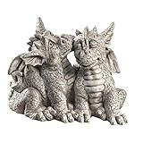Dragons In Love Garden Statue