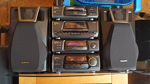 VINTAGE TECHNICS MINI HIFI STEREO SYSTEM SA-EH50 / TUNER AMPLIFIER SA-EH50/SOUND PROCESSOR SH-EH50/CASSETTE DECK RS-EH60/CD PLAYER SL-EH50 / MADE IN JAPAN/3 WAYS TESCHNICS SPEAKERS/ MADE IN JAPAN
