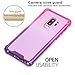 BAISRKE for S9 Plus Case, Shock Absorption Flexible TPU Soft Edge Bumper Anti-Scratch Rigid Slim Protective Cases Hard Plastic Back Cover for S9+ Plus - Pink Purple Gradient