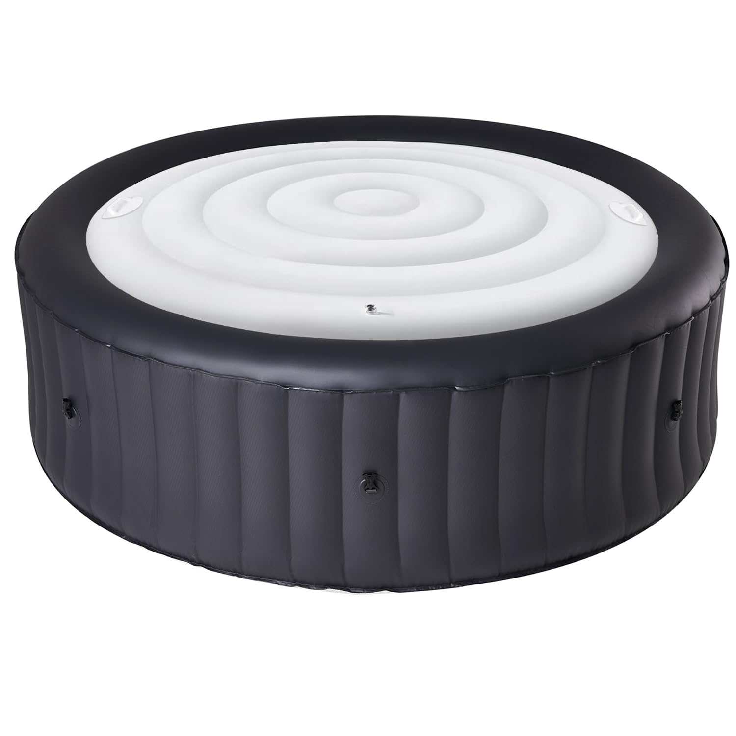 Photo 1 of Inflatable Hot Tub Cover Energy Saving Lid for Outdoor Hot Tub,Windproof Rain-Proof Cover Protector for Hot Tubs SaluSpa Coleman Spa (Round-4.7ft-Handle)