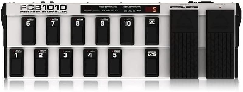 Behringer FCB1010 MIDI Foot Controller 2 Expression Pedals 10 Banks Power Adp