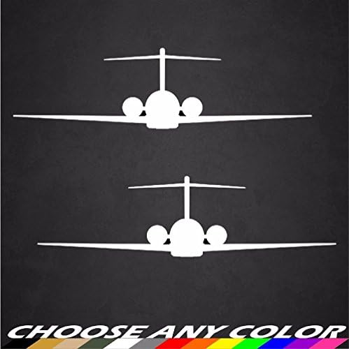 2 - 6"x2" Boeing 717 Aircraft Decals Stickers Graphics Window Airplane Pilot x2Pc