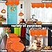 Camlinbo Fall Thanksgiving Decorations Mantle Scarf for Fireplace 20 x 60 Inch Orange Lace Pumpkin Maples Leaves Fireplace Mantle Scarves Cover Fall Decorations for Home Thanksgiving Mantel Decor