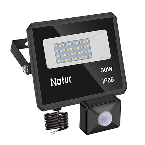 Natur 30w Foco led exterior con Sensor Movimiento,3200lm Led ...