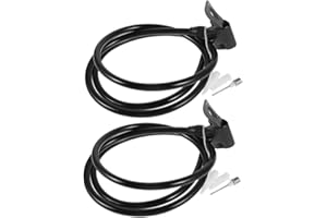 TOPPERFUN 2 Pcs High Pressure Bike Pump Extension Hose with Cold Resistant Design for Presta and Valves