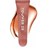 Tower 28 LipSoftie Tinted Lip Balm Treatment - Hydrating Glossy Balm + Overnight Lip Mask with Jojoba Oil + Shea Butter - Sweet, Cushiony Formula for Smooth, Soft Lips - Dulce De Leche (0.38 oz)