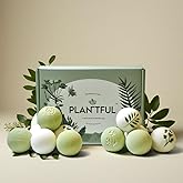 Plantful™ Organic Handmade Bath Bombs for Women, 12 Gift Sets, Large, Shea Butter Moisturizing, Essential Oils, Bubble Bath for Kids, Perfect Gifts for Women Men, Safe Bath Bombs for Kids