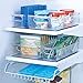 mDesign Plastic Kitchen or Pantry Storage Bins with Handles - Organization in Cabinet, Fridge or Freezer - Fruit Container for Refrigerator or Food Organizer for Pasta, Ligne Collection, 2 Pack, Clear