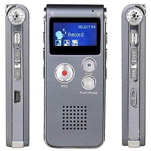 Digital-Voice-Recorder-8GB-Multifunctional-Dictaphone-Metal-Body-Voice-Activated-RecorderNoise-CancellingDouble-MicrophoneMP3-Player-for-Class-Interviews-Lectures-Conferences