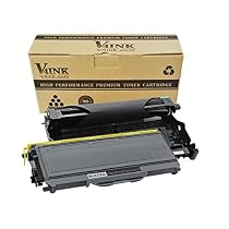V4INK New Brother DR360 Drum Unit And TN360 Toner Cartridge Compatible With Brother DCP-7030 DCP-7040 Brother HL-2140 HL-2150N HL-2170W Brother MFC-7340 MFC-7840W MFC-7440N MFC-7345N