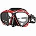 Diving Mask, IFLYING Snorkeling Mask with Panoramic Wide View for Diving Snorkeling Swimming (Red)