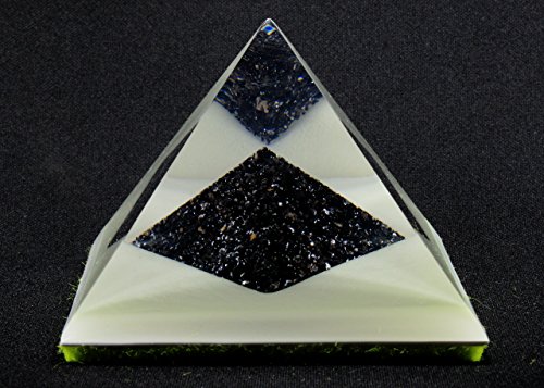 Orgone Pyramid - EMF Protection - GLOWS IN THE DARK - Energy Generator - Crystal Pyramid - Obsidian Tourmaline - Orgonite Pyramid - LARGE & POWERFUL! Add Yours to Cart Now!