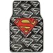 4 Piece Superman Super Hero Carpet Floor Mats - Warner Brothers Licensed Full Mat Set for Car Truck SUV - All Weather Protection