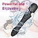 G spot Dildo Vibrator for Women Clitoral Vibrating for Intense Orgasm, Adult Sex Toys for Solo Couple Massage Flirting,7 Modes 107.6°F Heated for Realistic Vaginal Clitoris Anal Stimulation (Black)