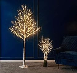 LITBLOOM Lighted White Birch Twig Branches 30IN 150