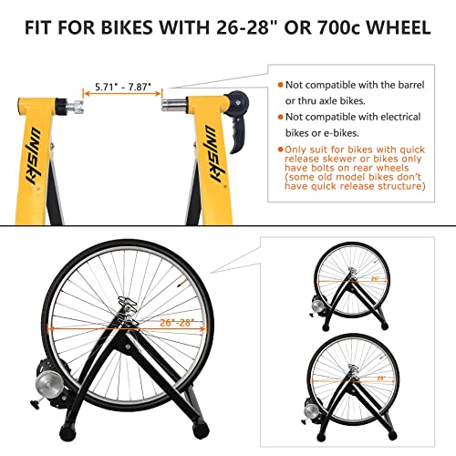 Unisky Bike Trainer Stand for Indoor Riding Speed Stationary