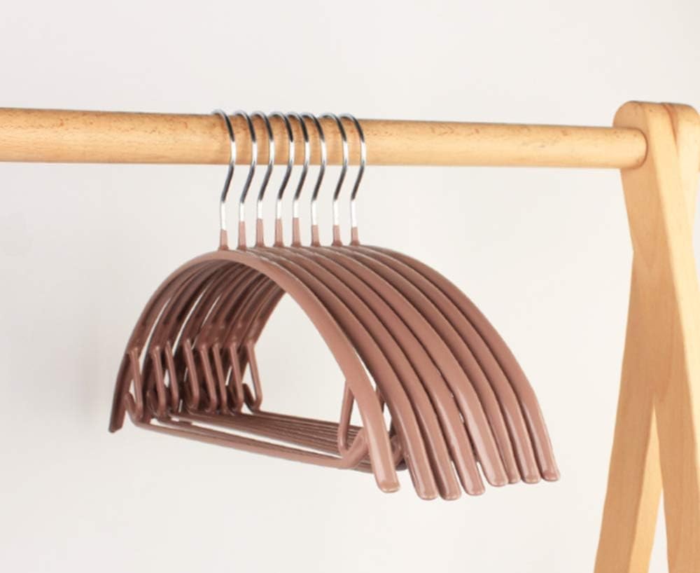 Deluxe Hanger Clothes Hangers VANORIG Durable Metal Hangers Suit Hangers ,Pack of 5 (Caramel Color)