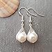 Exclusive from yinahawaii, Wire Braided Sized Round Natural Pearl Earrings,