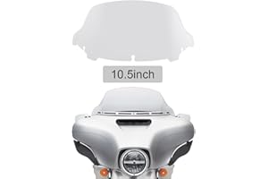 WYNMOTO Clear 10.5" Windshield Windscreen Wind Splitter Compatible for 2014-2022 Harley Davidson Touring Electra Glide Street Glide 2015 2016 2017 2018 2019 2020 2021 2022
