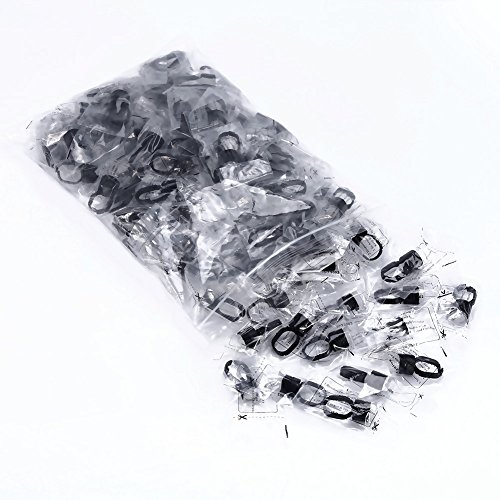 Tattoo Ink Ring, 100pcs Tattoo Ink Ring Pigment Ink Holder Container Cup with Sponge Eyebrow Tattoo Kits(Black Ring, White Cup)