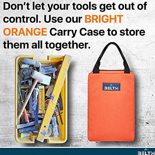 Chainsaw Sharpener Kit, Chainsaw Teeth Sharpener for 14/16/18/20 Inch One/Two Holes. Safest/Fastest Manual Chainsaw Blade Sharpener Tools. Compact Design Chainsaw Tool Pouch. Unique Chainsaw File Set