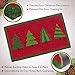 Regal Cozy Living Christmas Doormat - Coir Door Mat with Decorative Seasonal XmasTree Design for Outdoor Use - 18