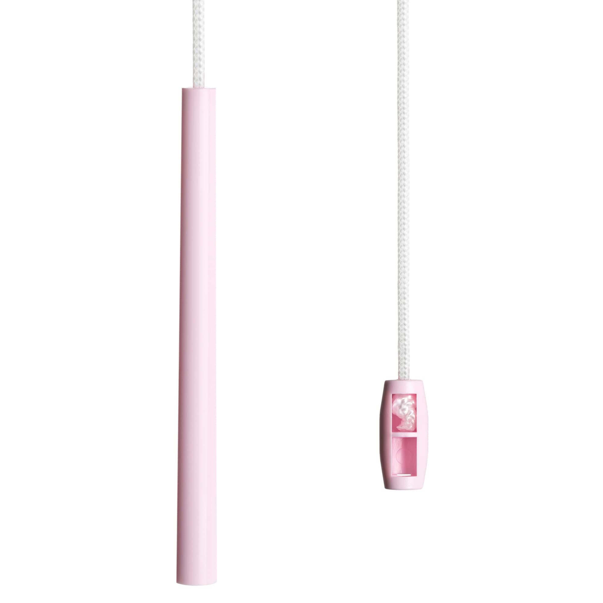 sleeklight Bathroom Light Pull Cord, String and Handle. Subtle Pen Style Modern Design. (Soft Pink)