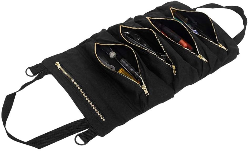 Hochleistungs-Werkzeugtasche aus Segeltuch mit 5 Reißverschlusstaschen