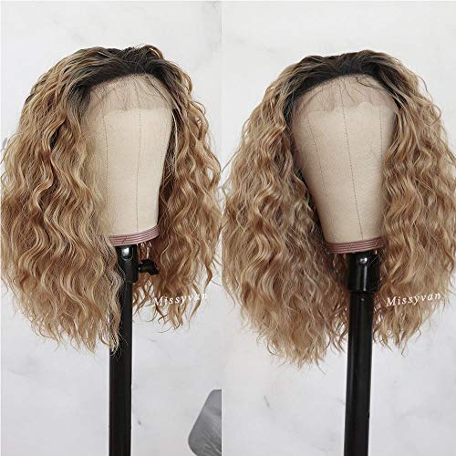 Missyvan-Short-Loose-Curly-Hair-180-Density-Lace-Front-Wigs-with-Baby-Hair-Ombre-Blonde-Hair-Glueless-Synthetic-Lace-BOB-Front-Wigs-for-Women