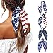 Scarf Hair Scrunchies Elastic Bow Hair Ties Bands Ponytail Holder 4 Pcs Cute Chiffon Rope Hair Accessories For Women Girls