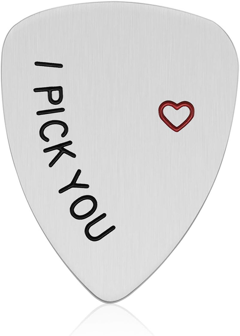 Valentine's Day Gifts for Boyfriend - Anniversary Gifts for Him Men Birthday Gifts for Musician Husband Pack of 2 Guitar Picks, Boyfriend Gifts, Husband Gifts