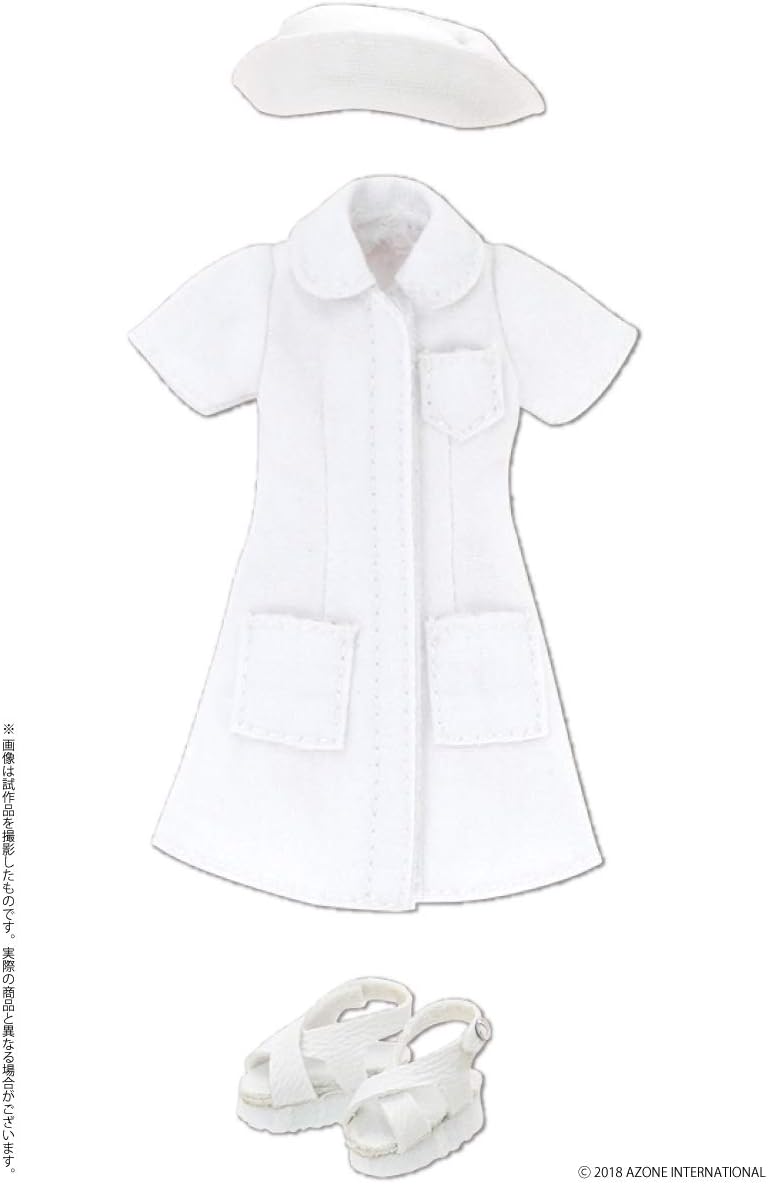 Picco Neemo Wear 1/12 Nurse Set White (Doll Accessory)