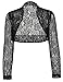 Belle Poque Women's Long Sleeve Floral Lace Shrug Bolero Cardigan JS49