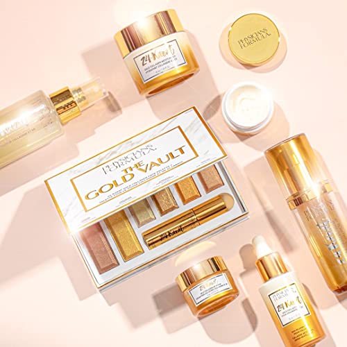 PHYSICIANS FORMULA 24-KARAT GOLD SHIMMER MAKEUP SET, FACE PALETTE, THE GOLD VAULT, MASCARA, EYESHADOW, CHRISTMAS GIFT
