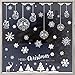 OCATO 275 Pcs Christmas Window Clings Static Snowflakes Window Clings Decals Stickers Christmas Window Decorations Indoor Merry Christmas Winter Wonderland Decorations Ornaments Party Supplies