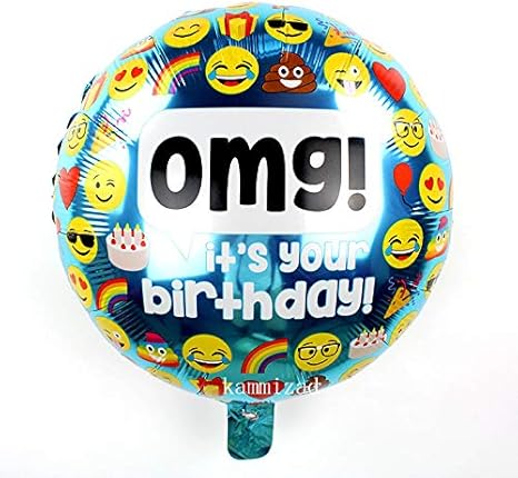Amazon Co Jp Yumbyss 誕生日パーティーの絵文字のヘリウムのための絵文字 は パーティー箔の風船10個入り ロットユニコーンバルーンは金globosの結婚式の空気風船をバラ 18インチomg Hbd ホーム キッチン