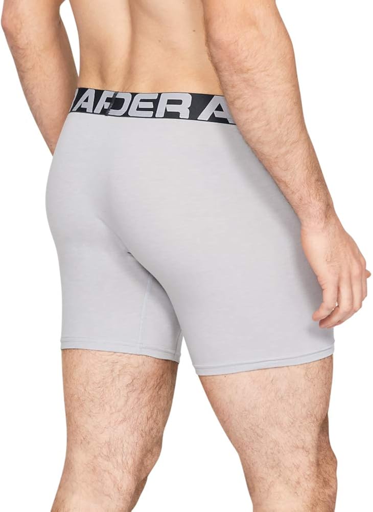 Under Armour Men's Charged Cotton 6-inch Boxerjock 3-Pack: Clothing