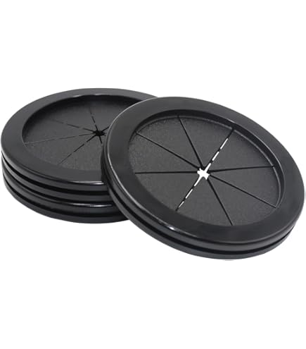Flyshop Ojal De Goma Negro De 1.260 In De 1-1/4 Pulgadas, Diámetro Interior De 15/16 Pulgadas, Protector De Alambre De Goma Sintética Para Cortafuegos, Enchufe De Sellado De Caja, Paquete De